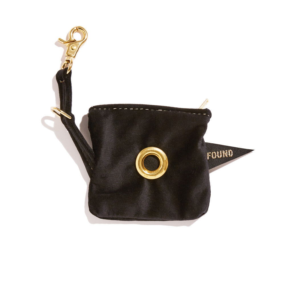 black velvet poop bag pouch