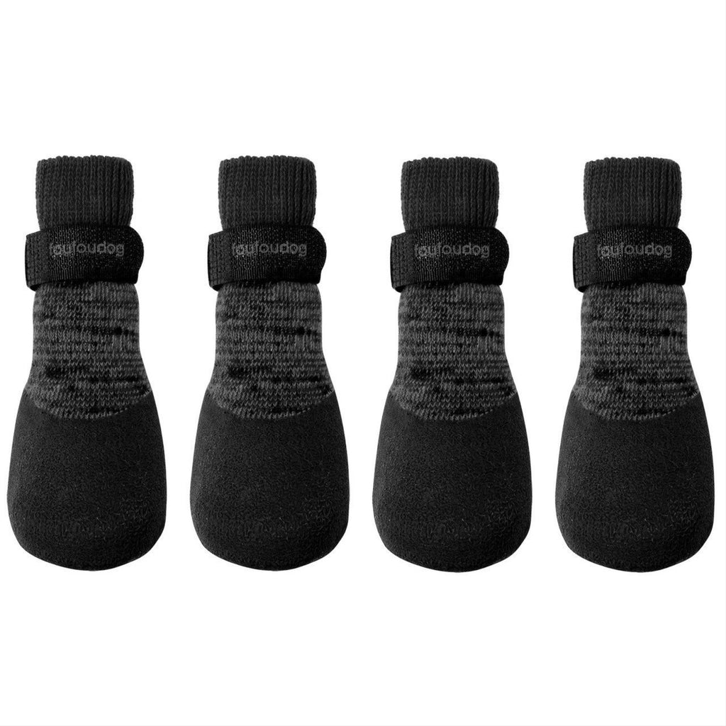 rubber dipped socks - black