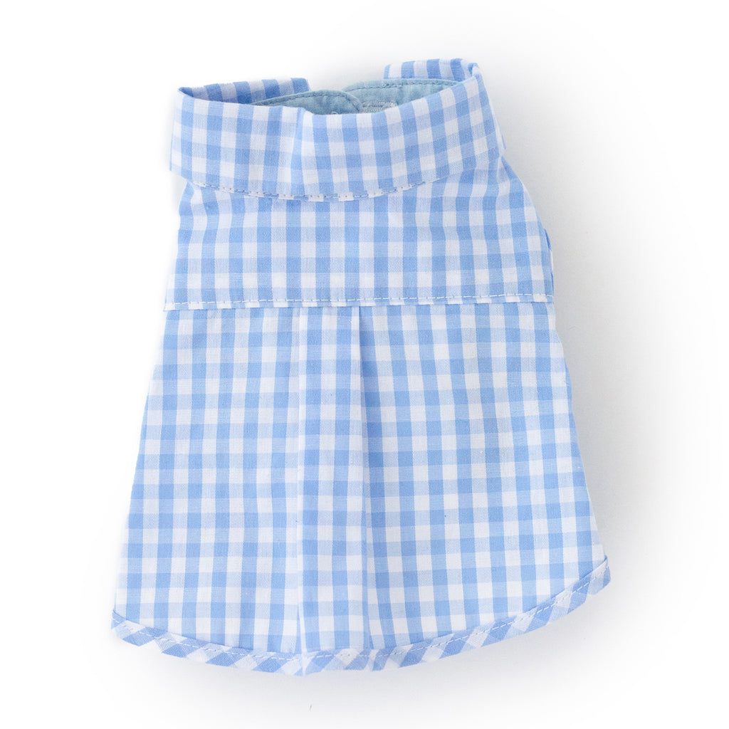blue checkered tee - 1 xs left!