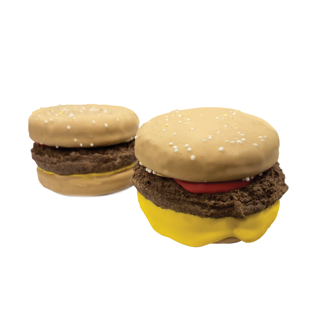 3D burger slider cookies