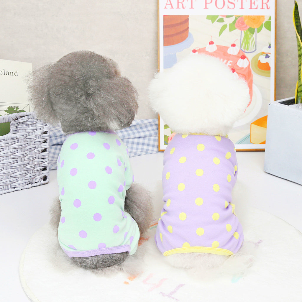 polka dot jumper - green - last one!