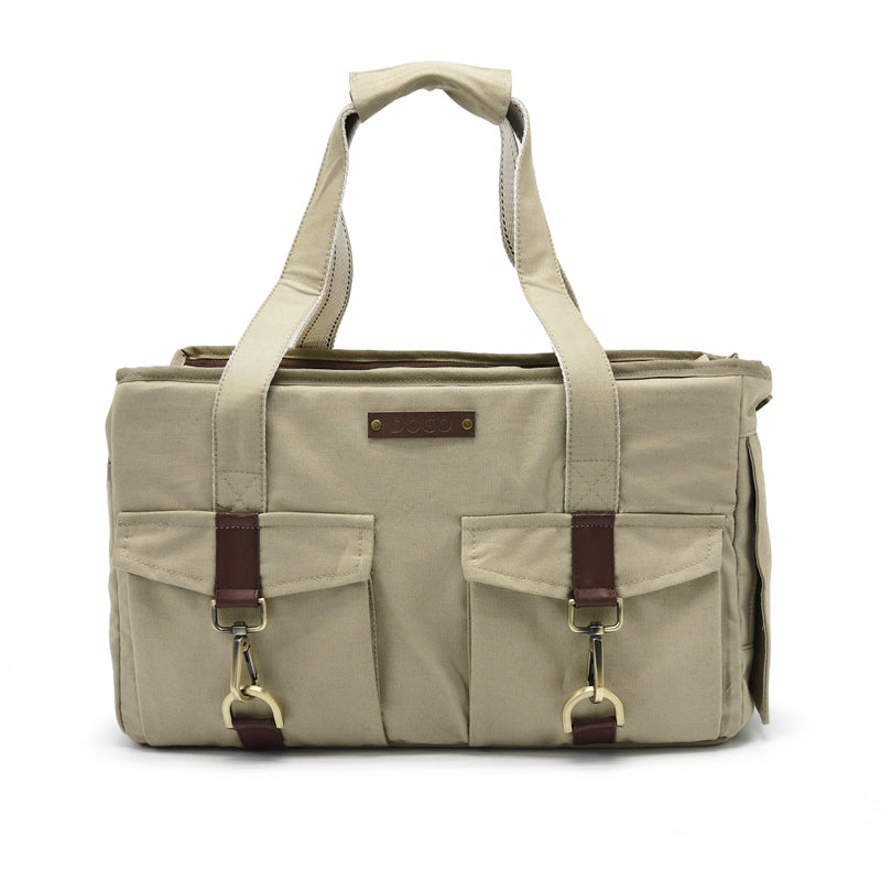 buckle tote - beige