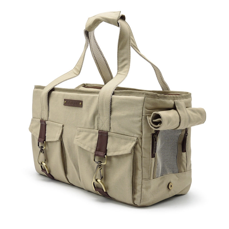 buckle tote - beige