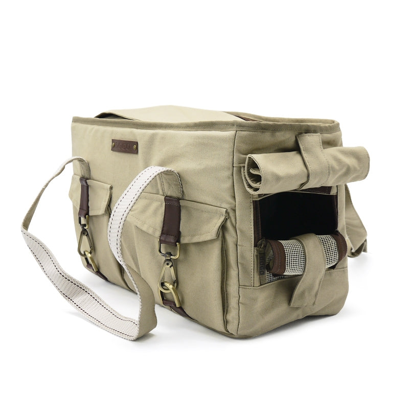 buckle tote - beige