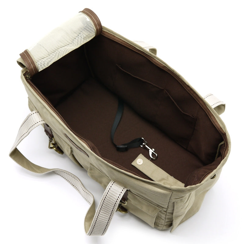 buckle tote - beige
