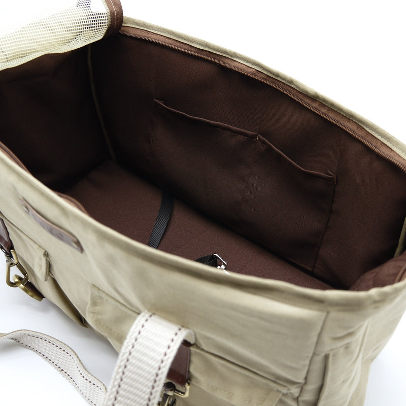 buckle tote - beige