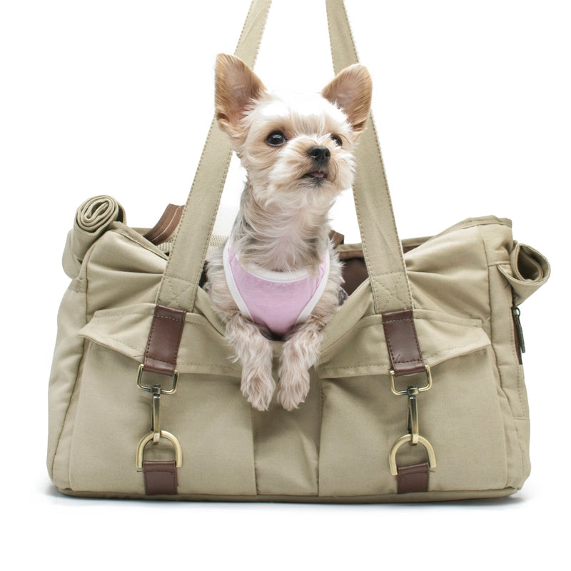 buckle tote - beige