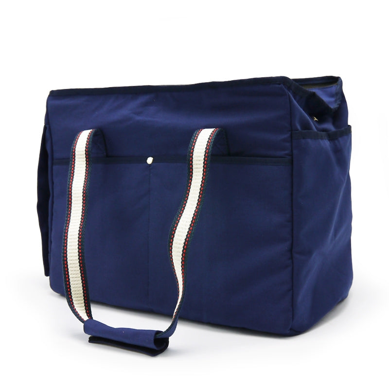 buckle tote - navy