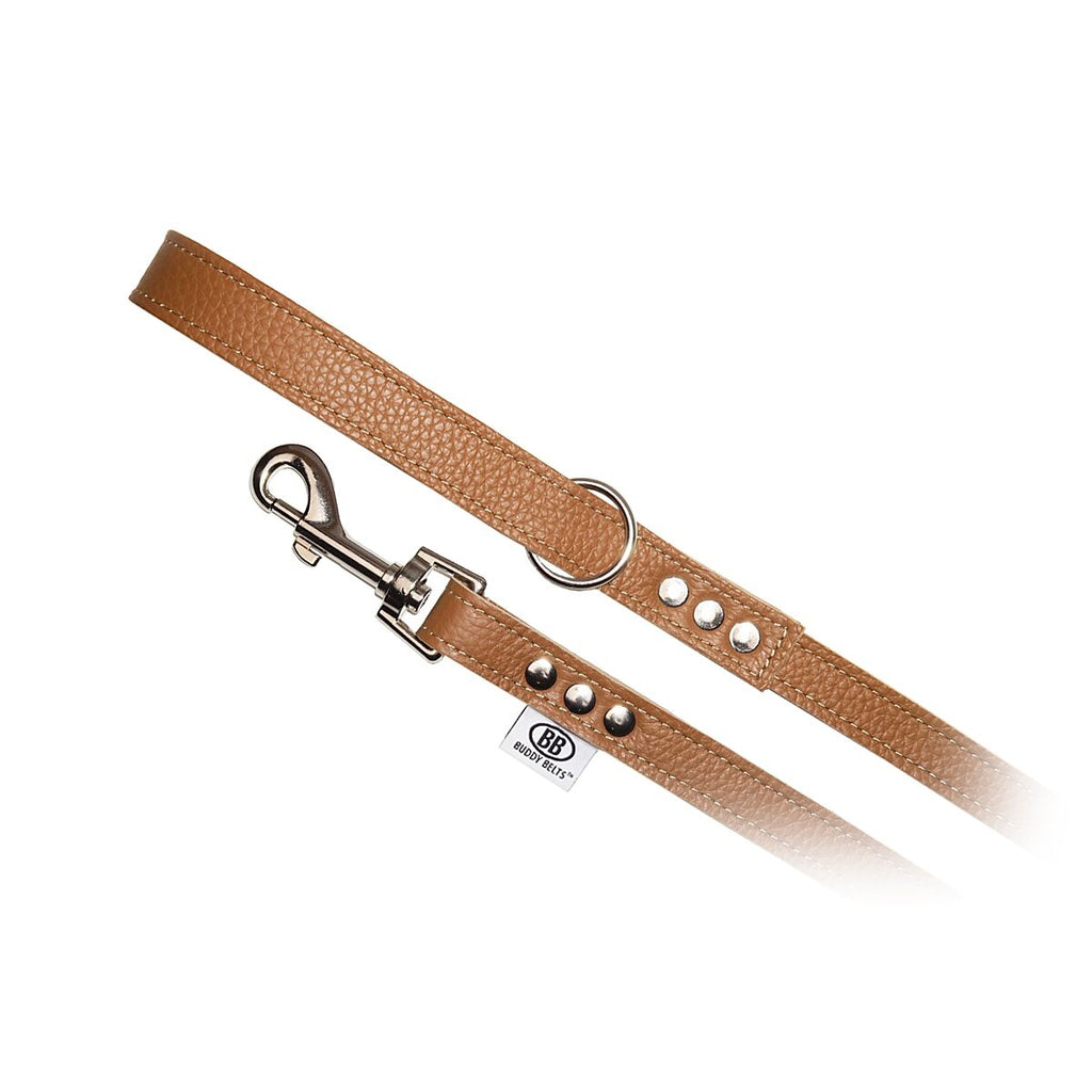 buddy belt leather leash - 5 colour options barking babies