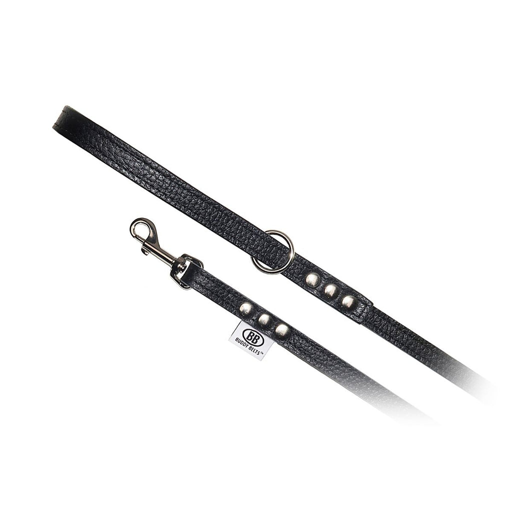 buddy belt leather leash - 5 colour options barking babies