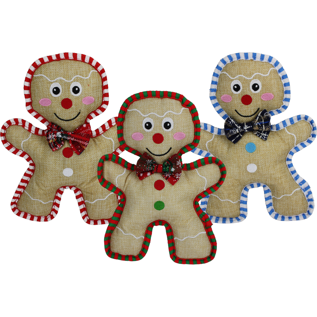 burlap gingerbread man toy