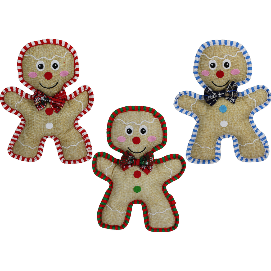 burlap gingerbread man toy