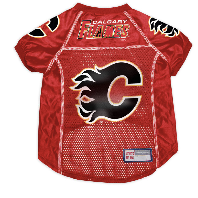 Calgary Flames Dog Pet Jersey XL 18”-20 Length NHL Hunter Brand NEW