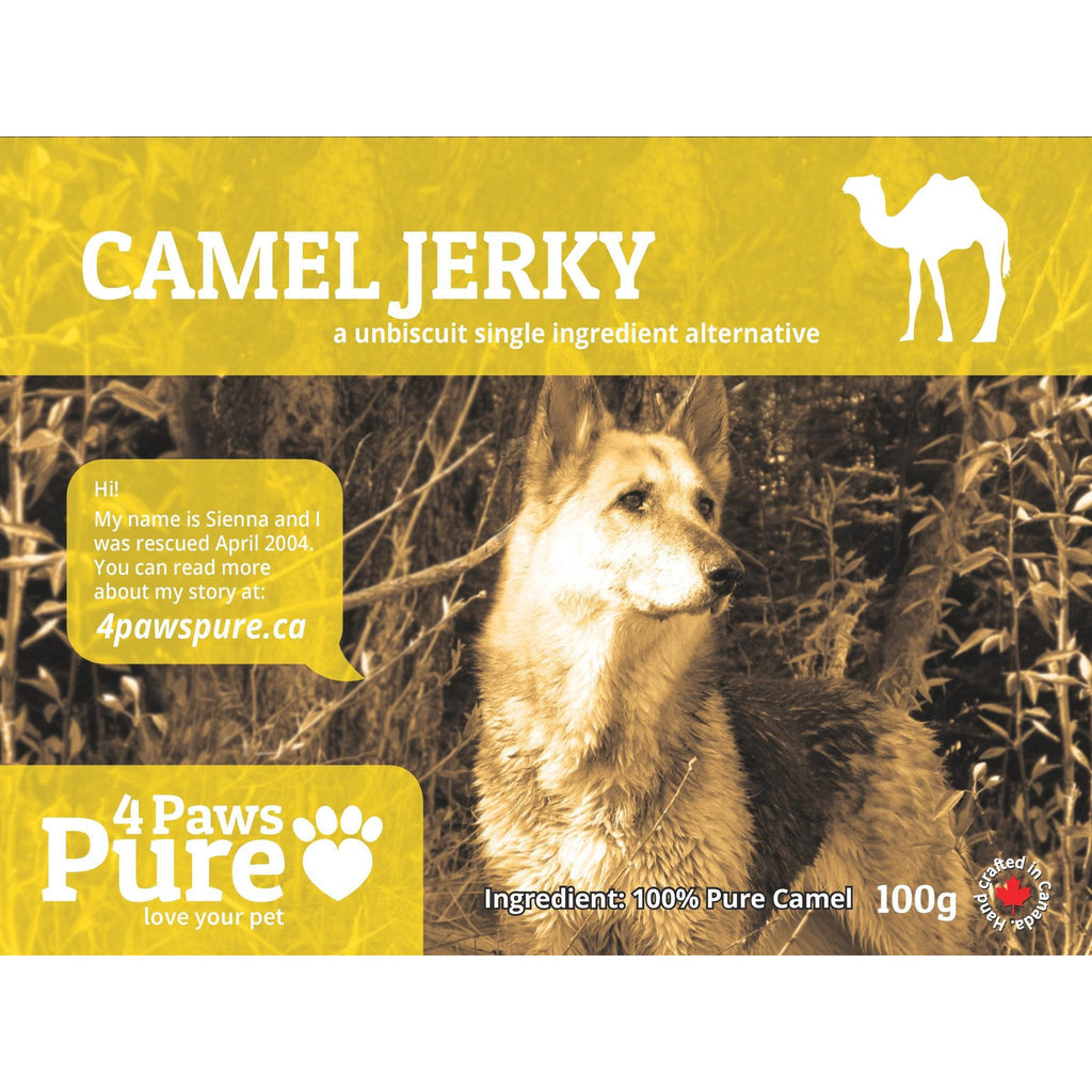 4 paws - camel jerky 50g