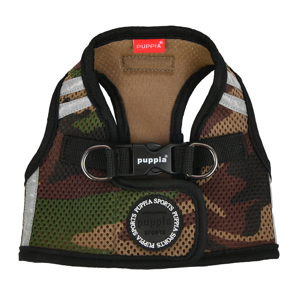 soft vest harness pro with reflective strips - camo