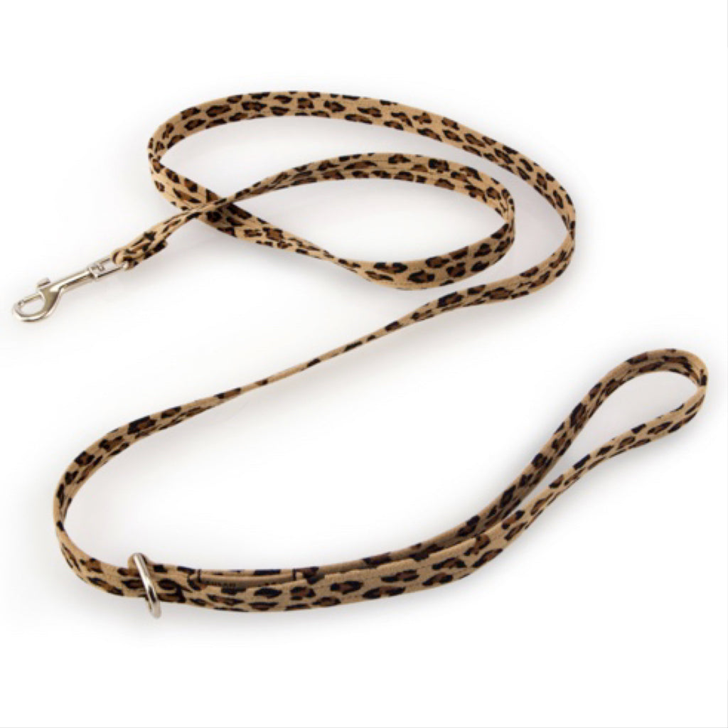 ultra-suede leash - cheetah