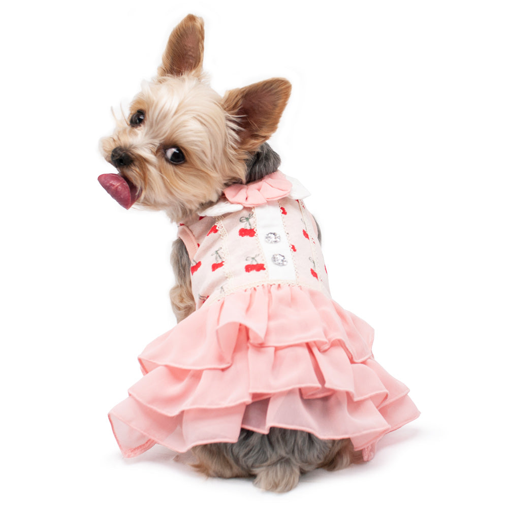 cherry frill dress - few left!