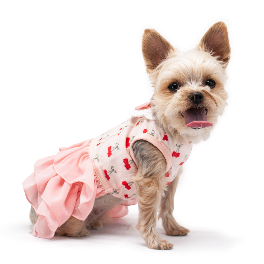 cherry frill dress - few left!