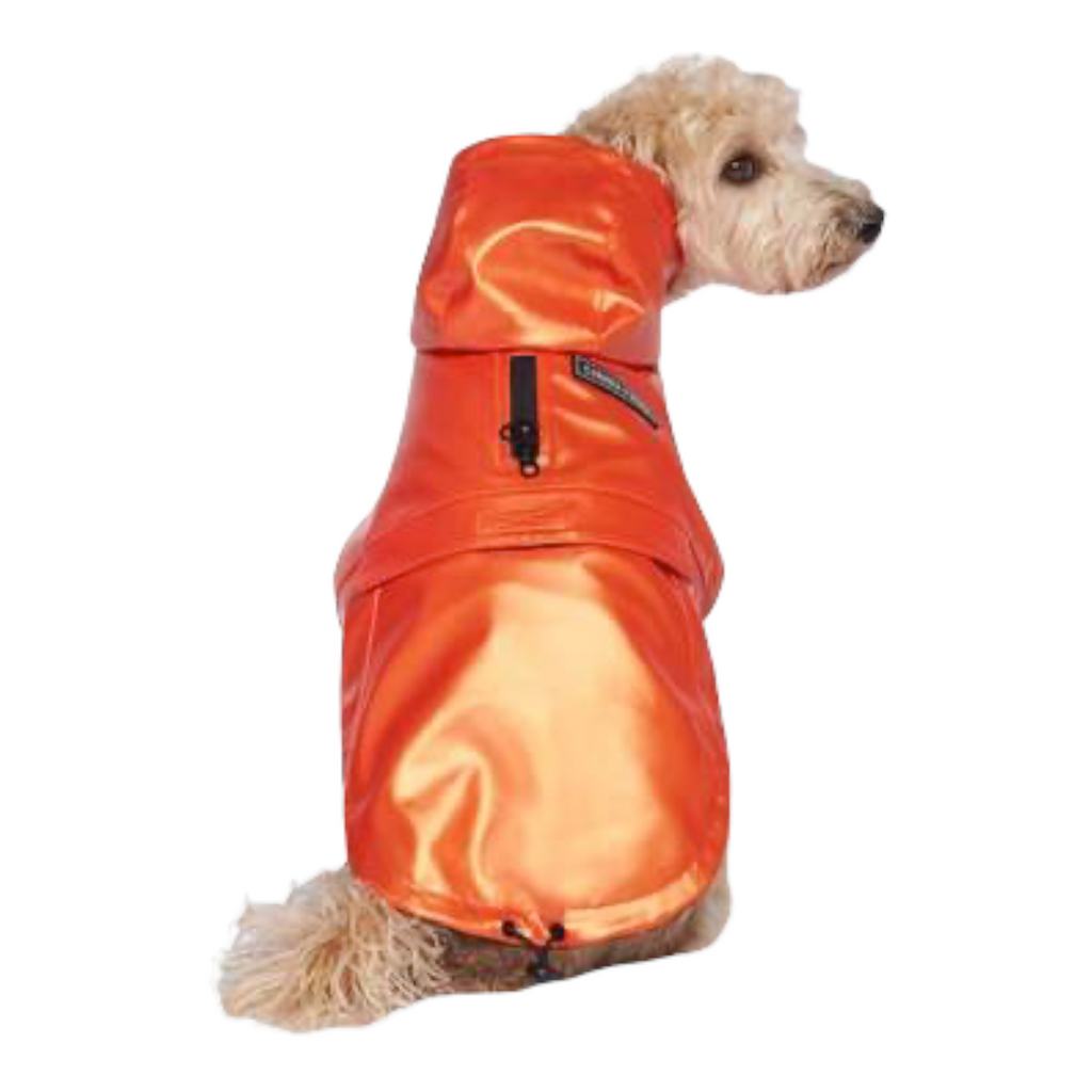 cold front lined raincoat - orange