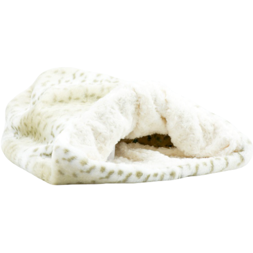 cuddle cup bed - cream lynx with ivory curly sue
