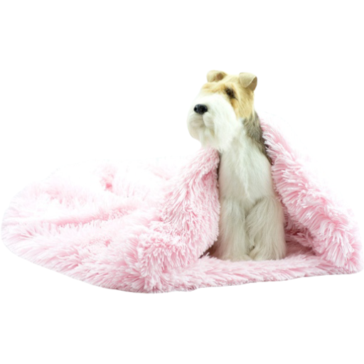 cuddle cup bed - puppy pink shag