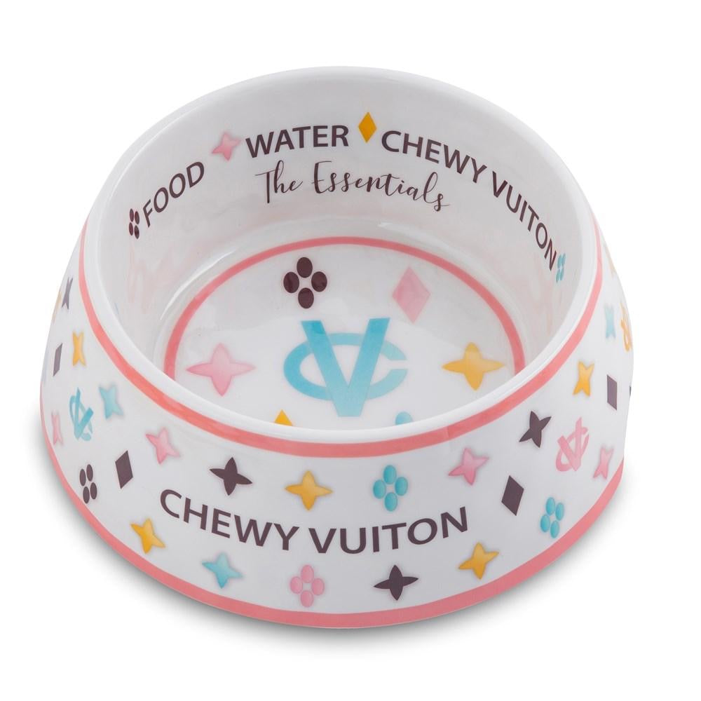 ivory chewy vuitton luxury bowl - 2 sizes