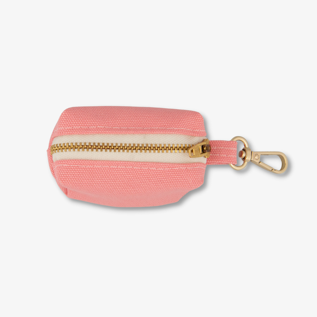canvas waster bag holder - pink