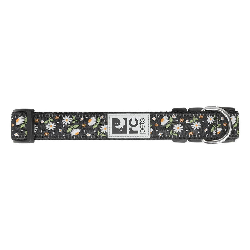 nylon clip collar - daisies