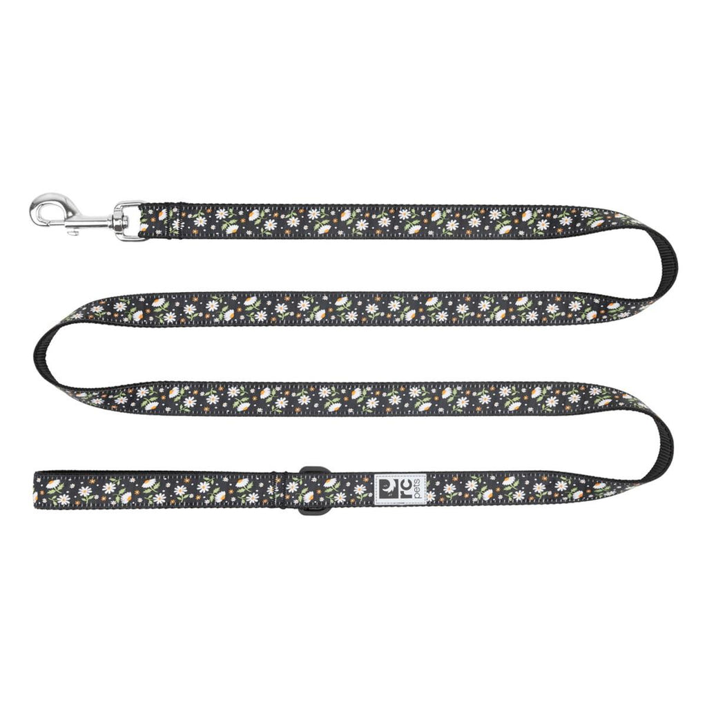 nylon leash - daisies