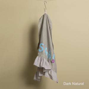 shhh blanket - dark natural italian cotton