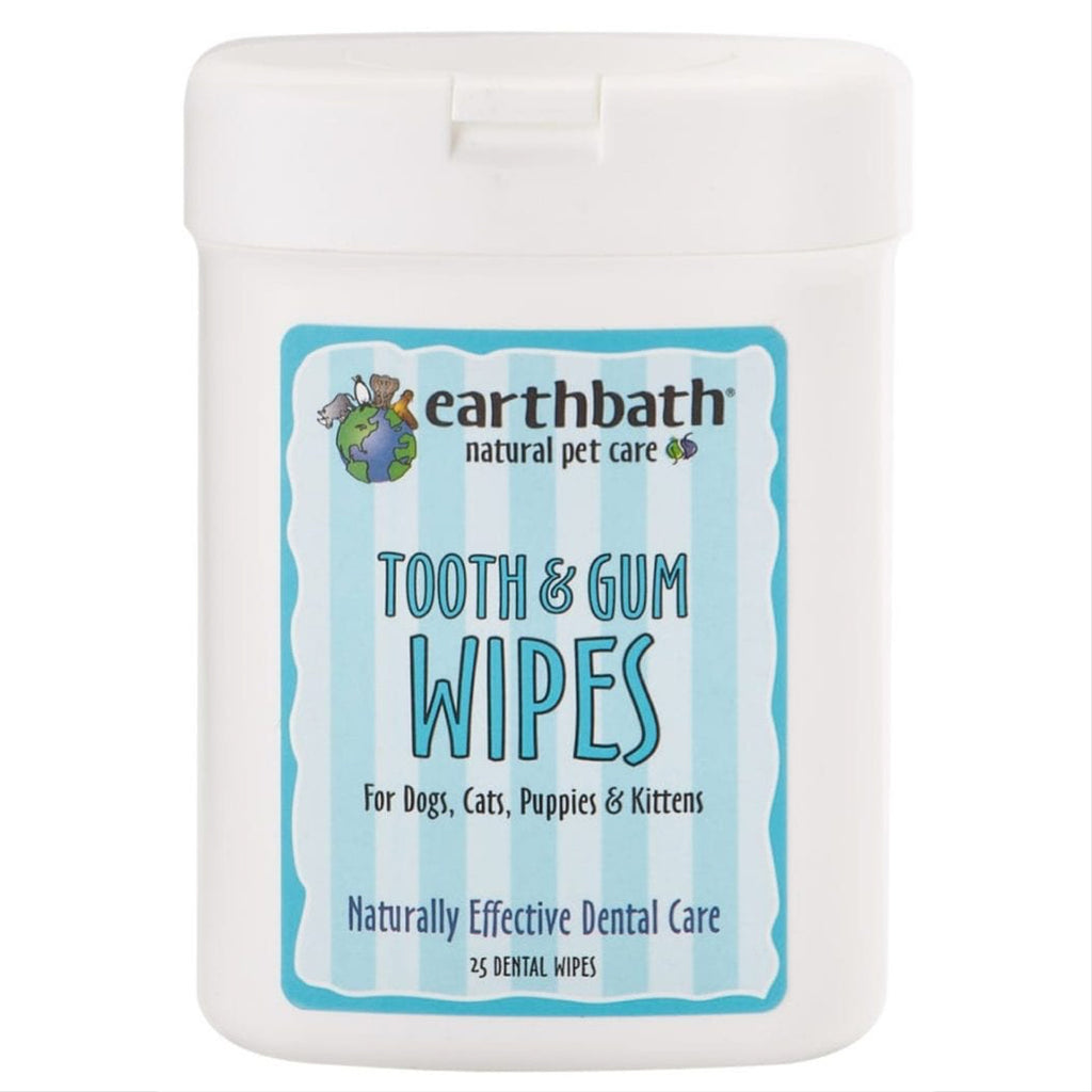 earthbath tooth and gum wipes - 25 wipes