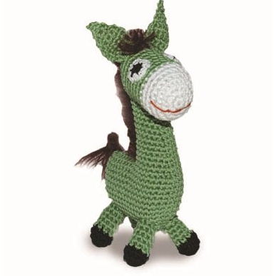 donkey knit toy barking babies