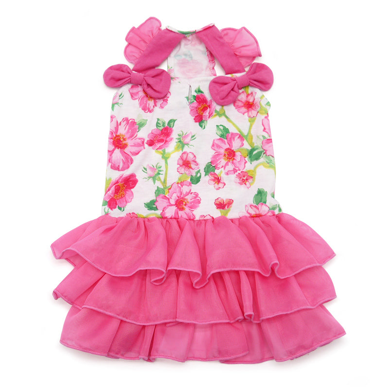 floral flounce dress