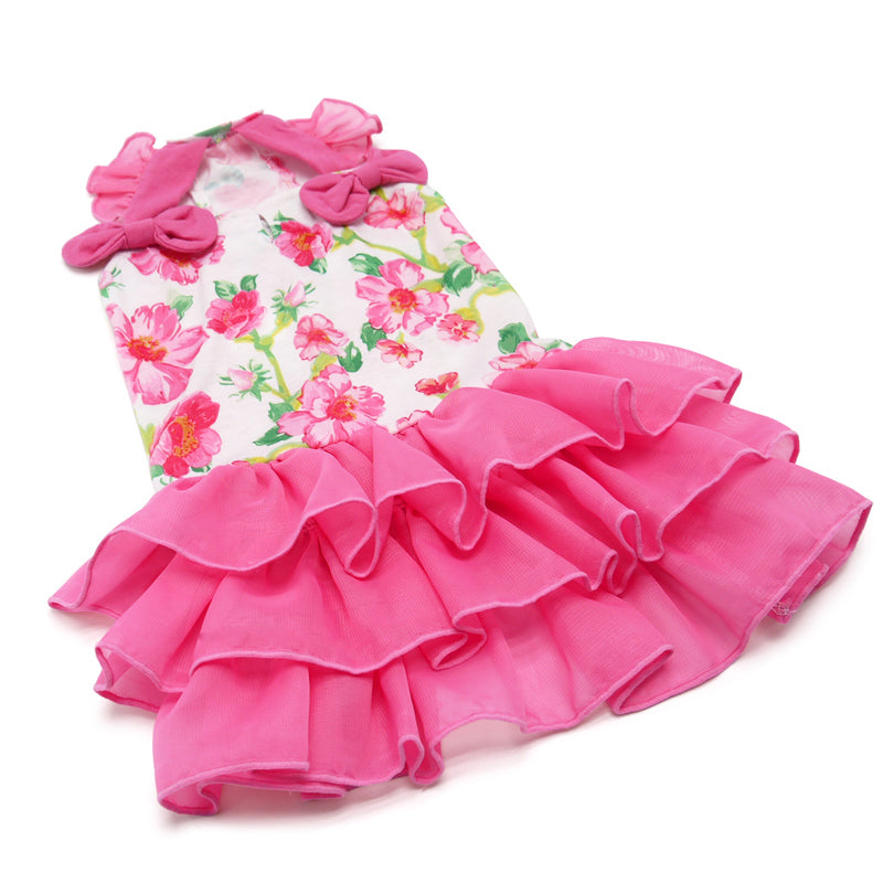 floral flounce dress