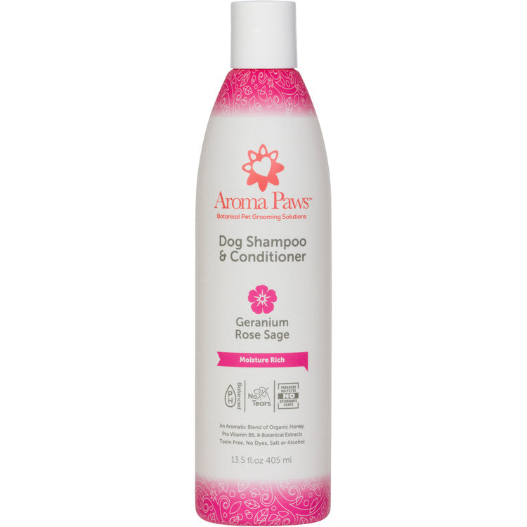 geranium rose sage shampoo - moisture rich barking babies