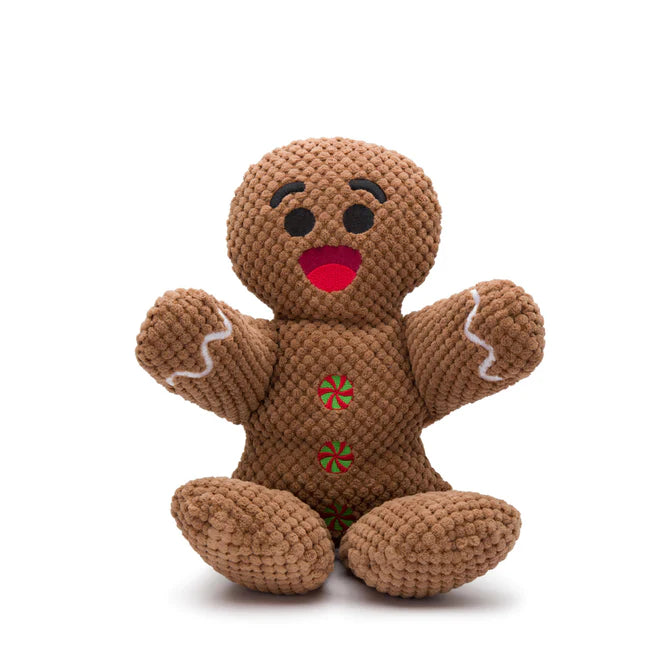 floppy gingerbread dog toy