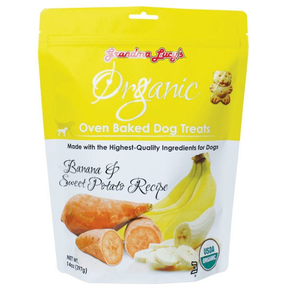 grandma lucy's organic-baked banana & sweet potato treats