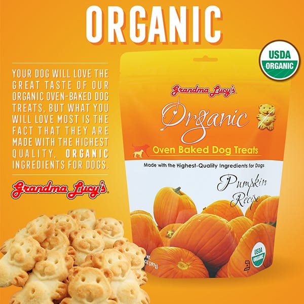 grandma lucy's organic-baked pumpkin treats