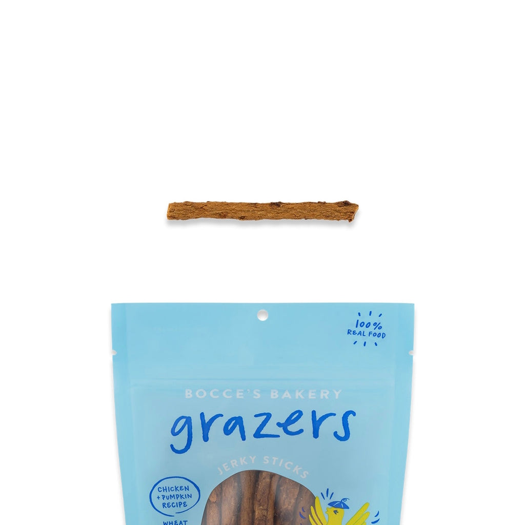 bocce's bakery - chicken grazers jerky sticks (4 oz)