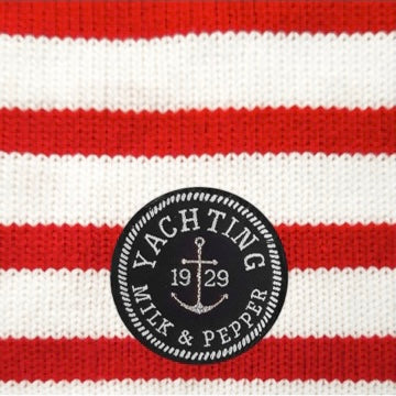 gwendal striped sweater - red - one size 45 left!