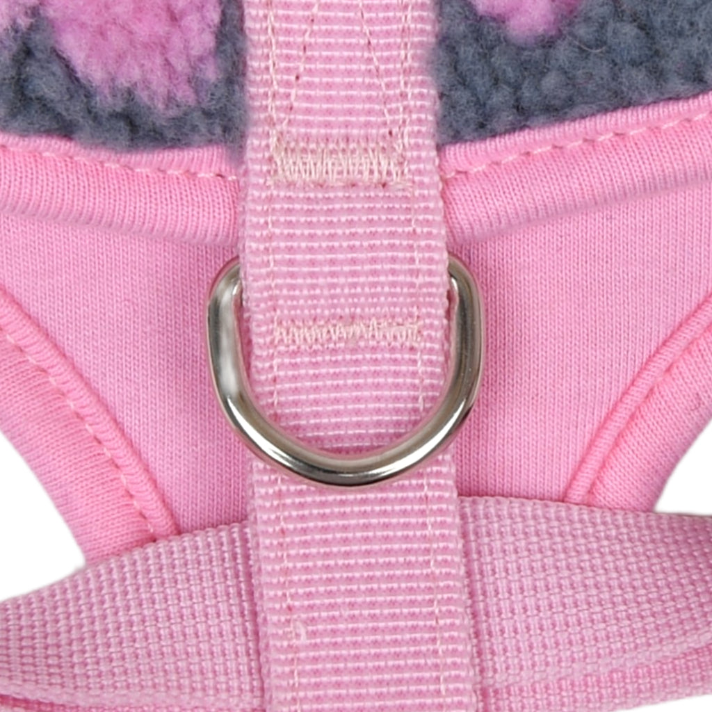 ren fleece harness - pink - available in medium!