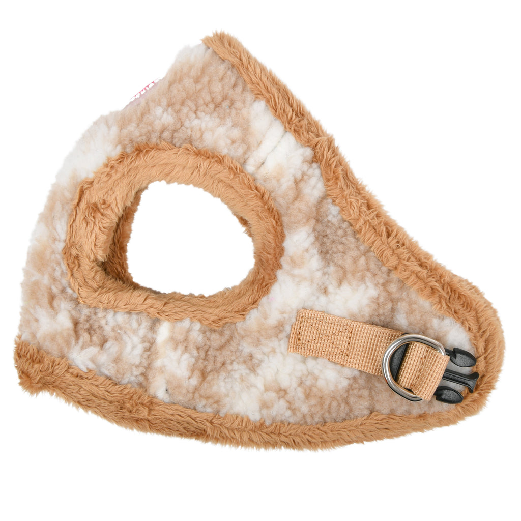 chyanne fluffy vest harness - beige - last one!