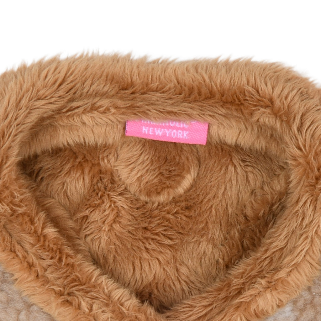 chyanne fluffy vest harness - beige - last one!