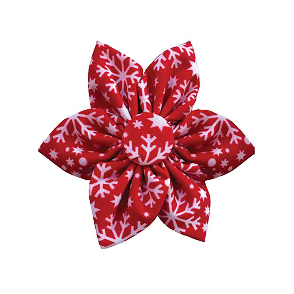 snowflake pinwheel dog tie