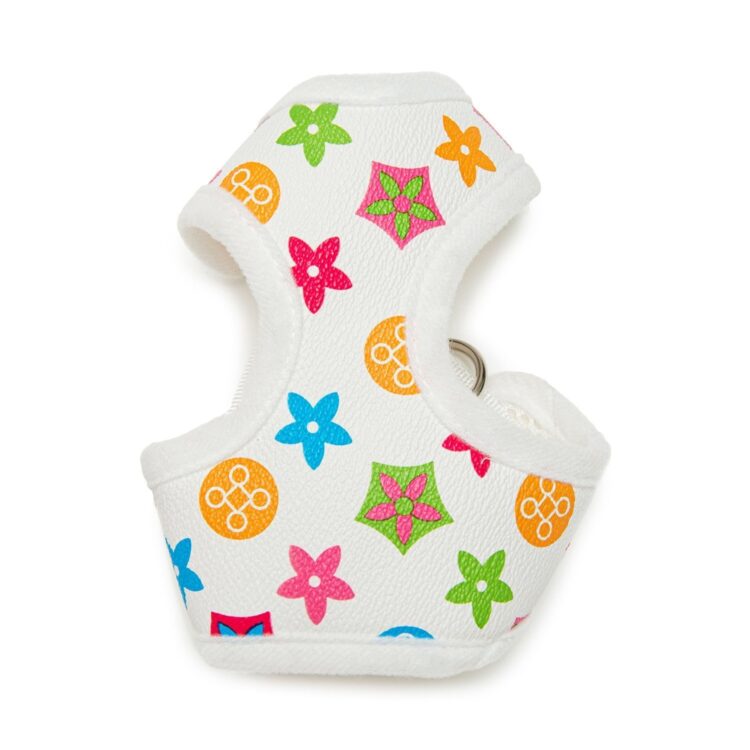 love me harness and leash set - white