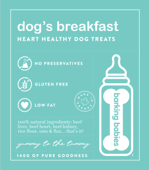 barking babies dog's breakfast beef dog treats