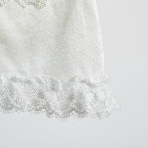 silk teddy ruffle top - available in small!