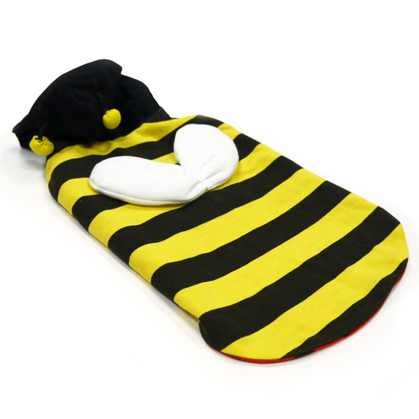 reversible bumble-bee/lady bug costume