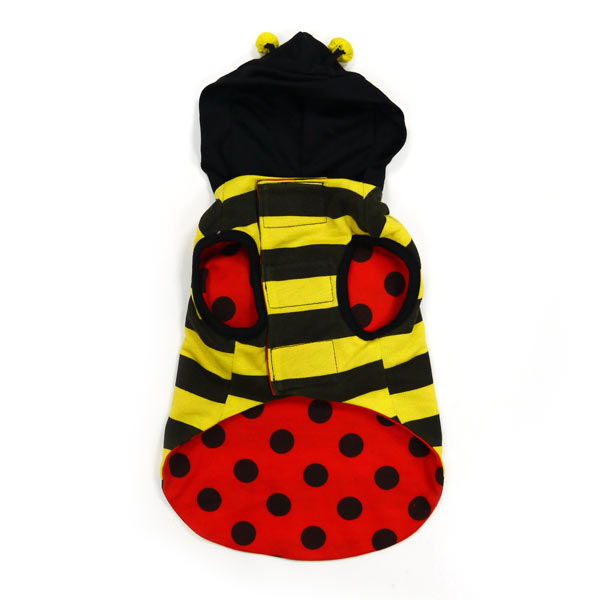 reversible bumble-bee/lady bug costume