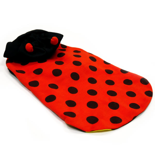 reversible bumble-bee/lady bug costume